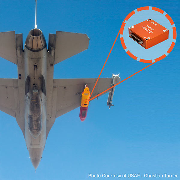 DTS TSR AIR - Fighter Jet Application - Inertial Testing - Photo Credit USAF Christian Turner